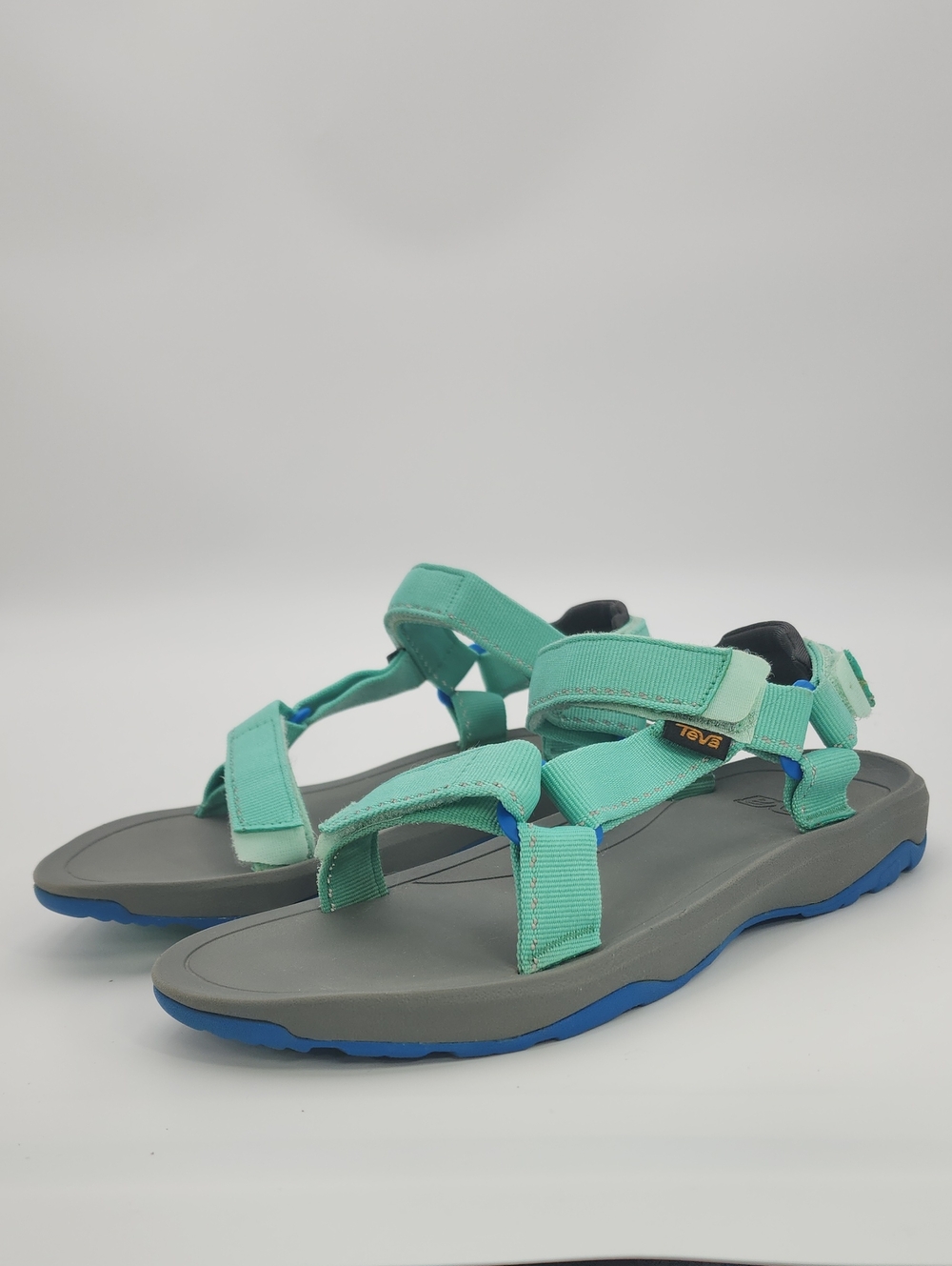 Teva Hurricane XLT2 Sport Sandals Mint Green & Grey Sz 6